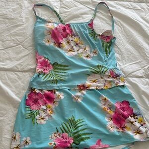 Women's Athena Tankini skirted Swimsuit medium 8/10